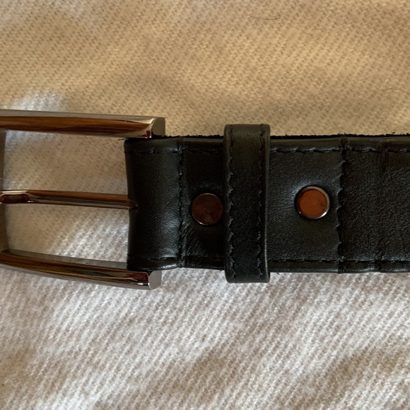 Hand beaded genuine leather Arizona belt Native American made new without tags - Picture 6 of 6